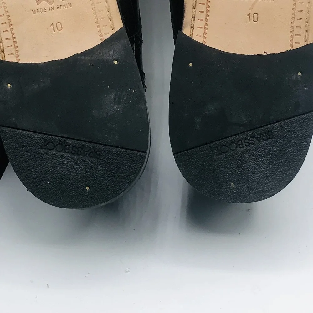 Brass Boot Men's shoes size 10M Black Patent‎ leather Dress Oxfords